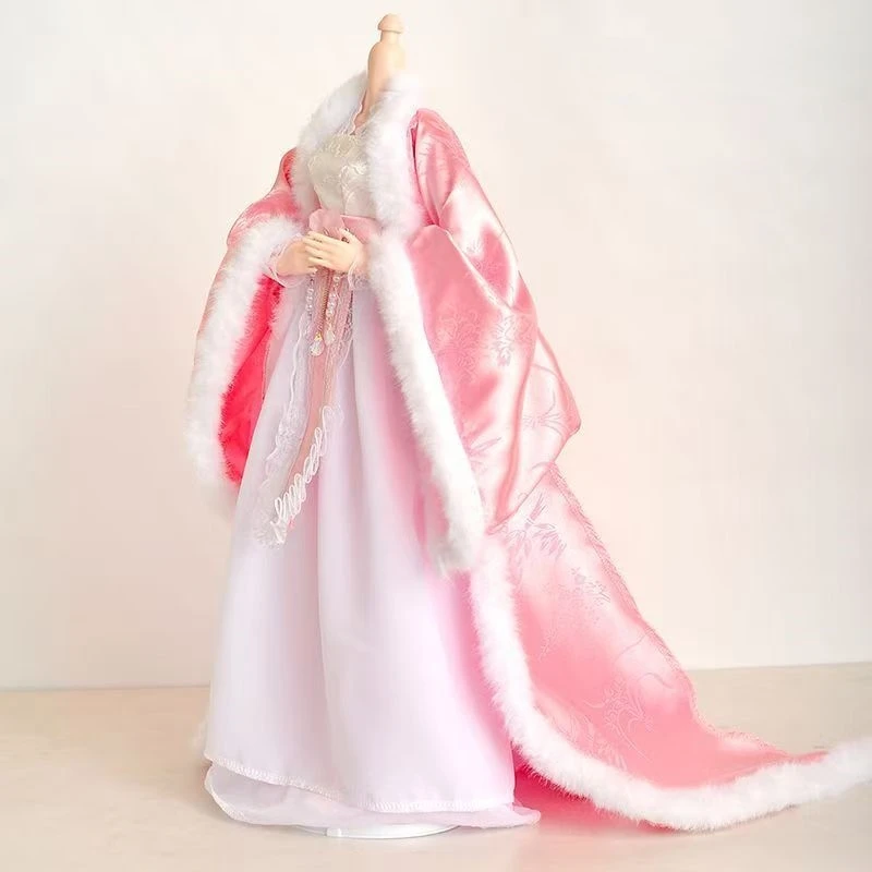 Vêtements de poupée 60cm, 1/3 BJD, Costume ancien de Style chinois, robe longue Hanfu pour filles, jouets habillés DIY, accessoires de poupée
