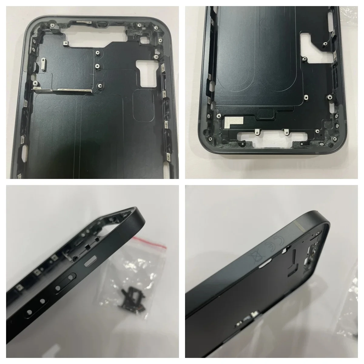 For IPhone 14 14PLUS Housing With Part + Middle Chassis Frame + SIM Tray + Side Key Parts Rear Housing Case Assembly