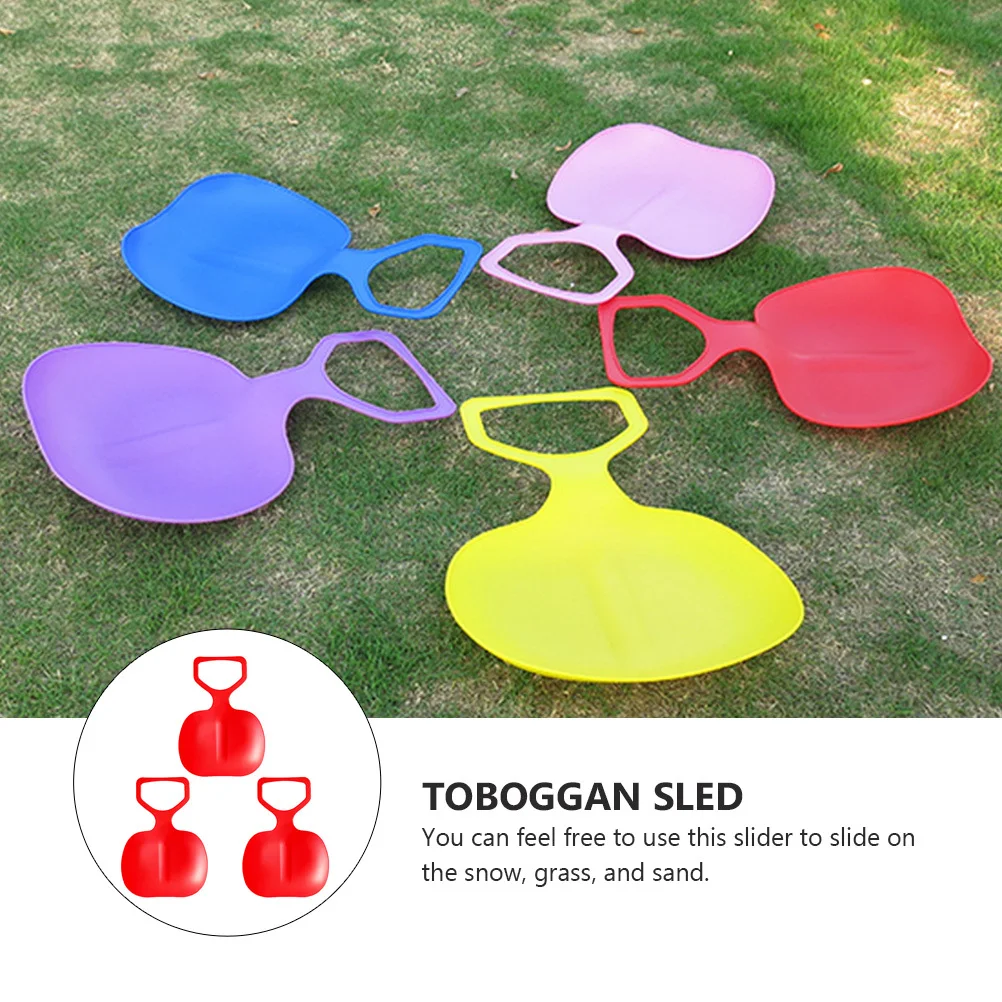 

3pcs Thickening Snow Sled Plastic For Adults Kids Outdoor Winter Slider Downhill Snow Board Grass Sand Slide