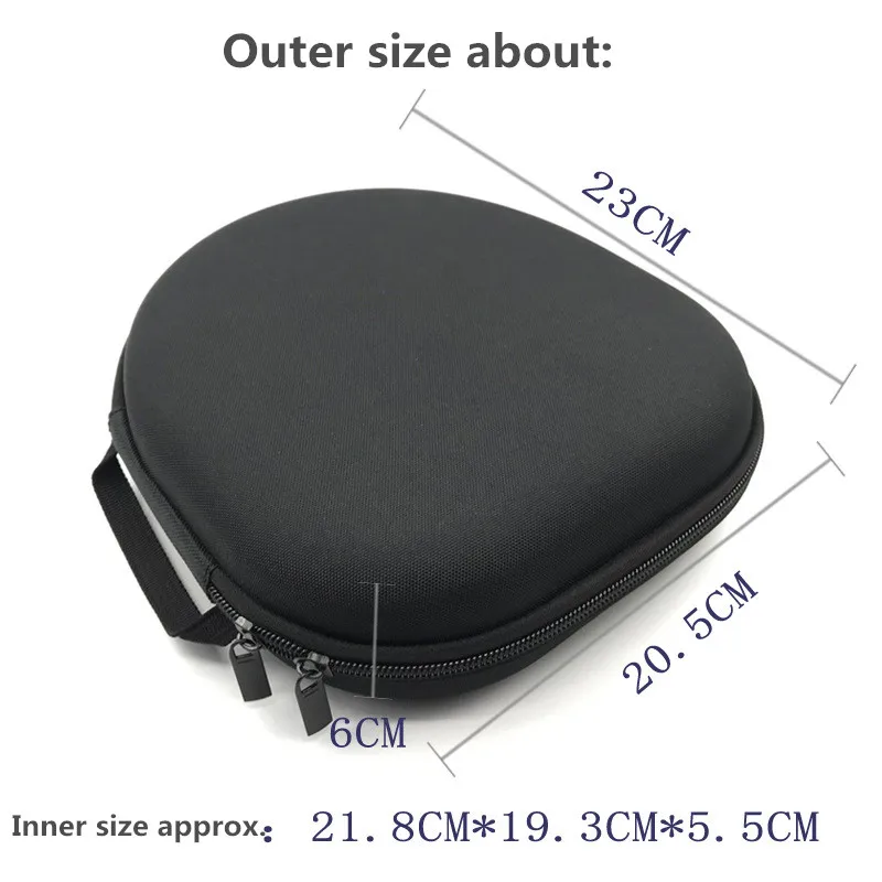 Durchführung Reise Kopfhörer Fall Tasche für ATH-MSR7 W830BT WH-XB900N K540 H9 E55BT SR60 Kopfhörer EVA Tasche Tasche Box – Detail 1
