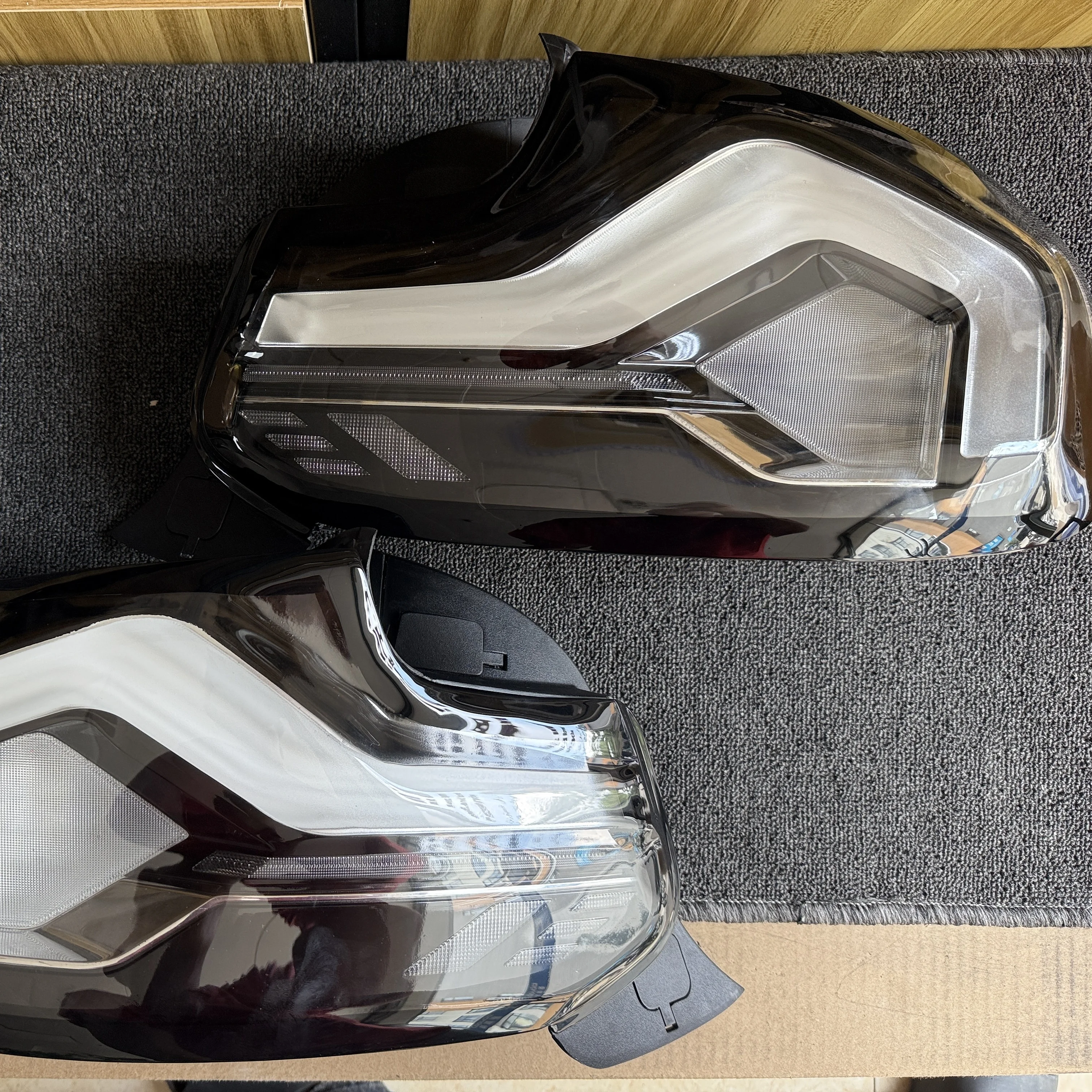 التخصيص الأصلي الفاخر النسخة الآسيوية الأصفر بدوره السم ضوء خلفي شفاف M2 M2CS G87 مخصص #4