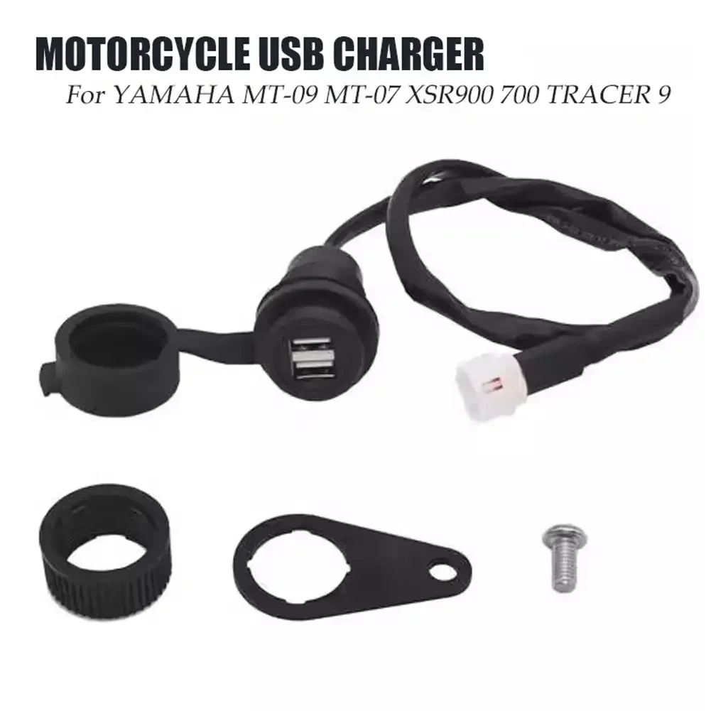 

Dual USB Charger Plug Socket Adapter Charging for YAMAHA MT09 MT-09 SP FZ09 XSR900 XSR 900 Tracer 900 9 GT 9GT 900GT Accessories