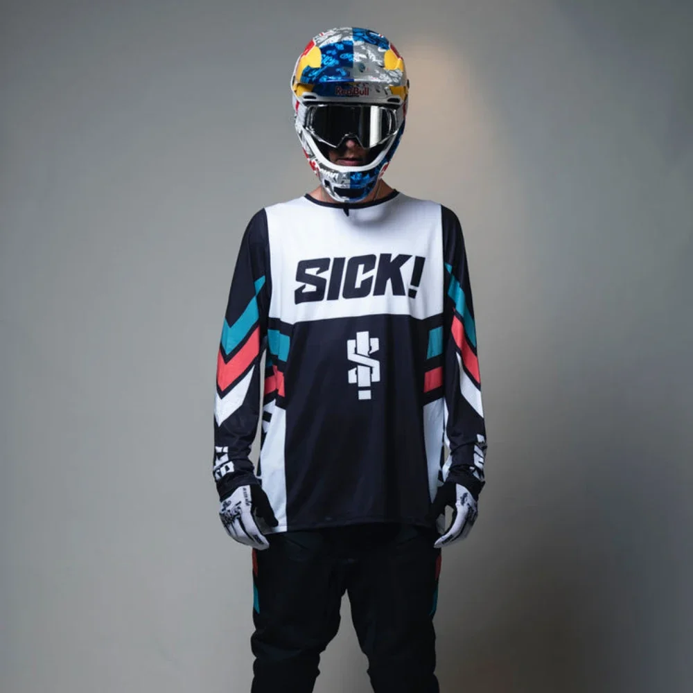 2024 SICK MTB T-Shirt Cycling Jersey Men Downhill Mountain Bike BMX Man Motocross Racing Long Sleeve Motorcycle Clothes Bicycle