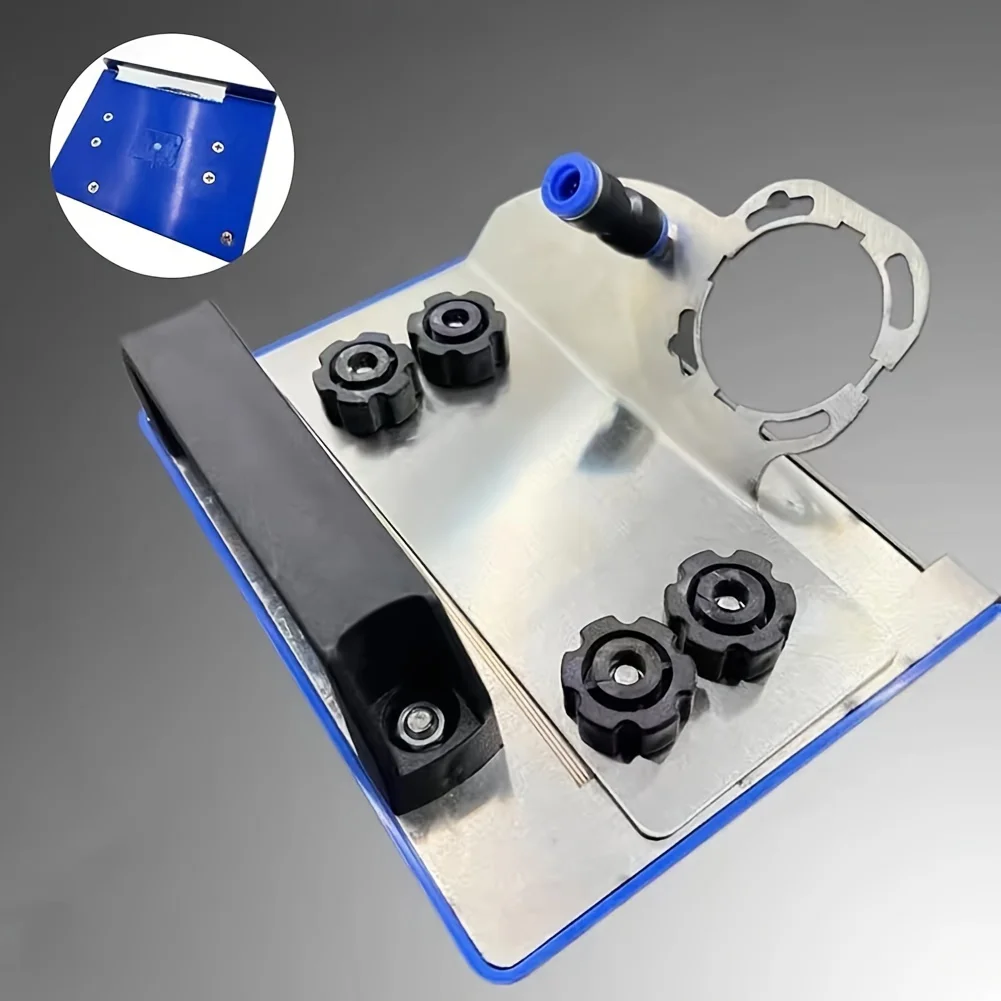 Stainless Steel 45° Corner Brick Chamfering Tool Manual Metal Bracket for Precision Trimming Tile Cutting Angle Grinder Stand