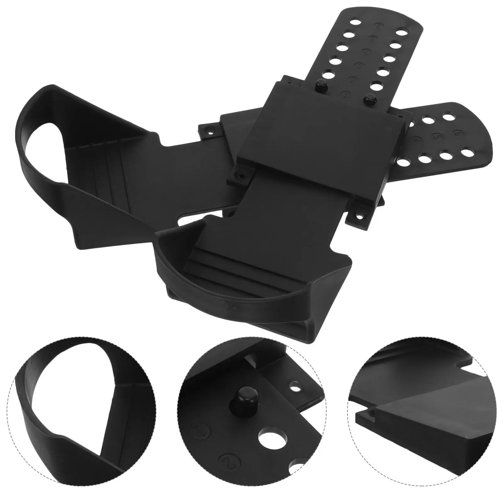 Rowing Machine Foot Pedals Replacement Pair Anti Slip Exercise Pedal Accessories for Indoor Fitness Equipment