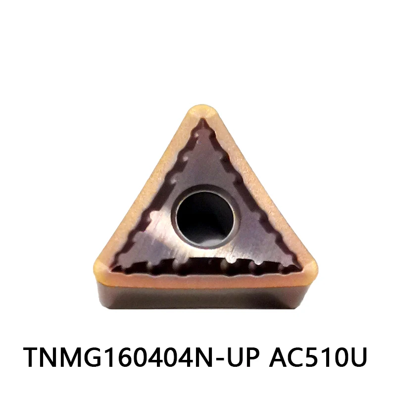 

100% Original TNMG160404N-UP AC510U Carbide Inserts TNMG160404 N-UP TNMG 160404 TNMG1604 Lathe Cutter Turning Tools CNC Cutting