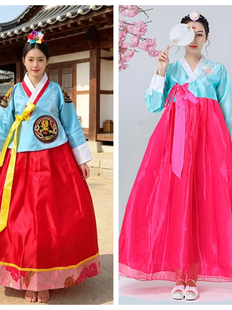 Traditional Korean Hanbok Princess Skirt Performance Costume Women's Long Dress National Dance Outfit New Release Summer 2026