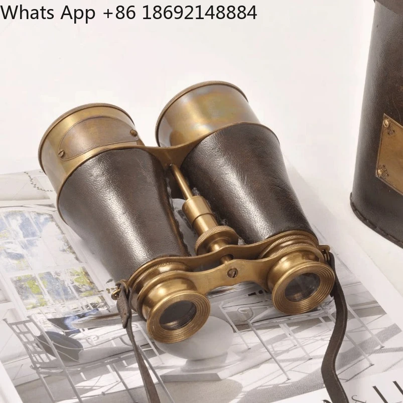 

Retro Boxed Brass Binoculars Film and Television Props Antique Western Antique Soft Decoration Jewelry