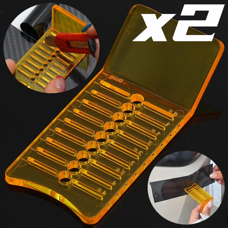 

1/2pcs Car Color Change Film Tool Car Vinyl Wrapping Squeegee Sticker Decal Film Mark Scraper Plastic Cut Aid Tool 140° 90°