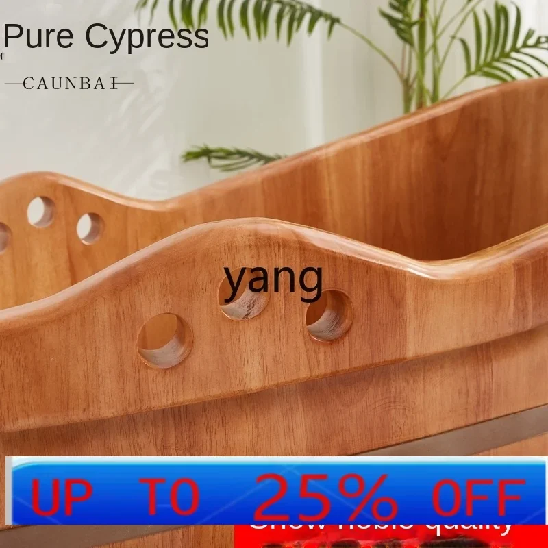 LMM1 Bathtub Bath Bath Barrel Adult Solid Wood Adult High-End Household Wooden Bath Tub Beauty Salon