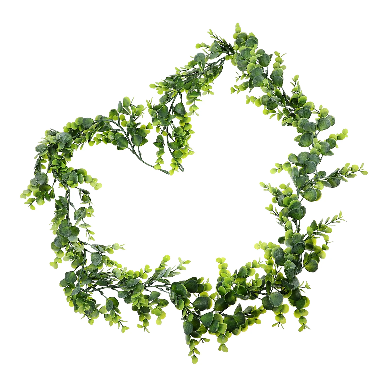 

2Pcs Artificial Eucalyptus Vine Fake Green Leaves Lightweight Hanging Garland Wedding Party Decor Fake Eucalyptus Vine