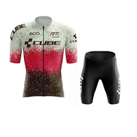 Men's cube jersey 2025 cycling suit MTB Maillot bicycle shirt downhill jersey cube team summer bicycle clothing