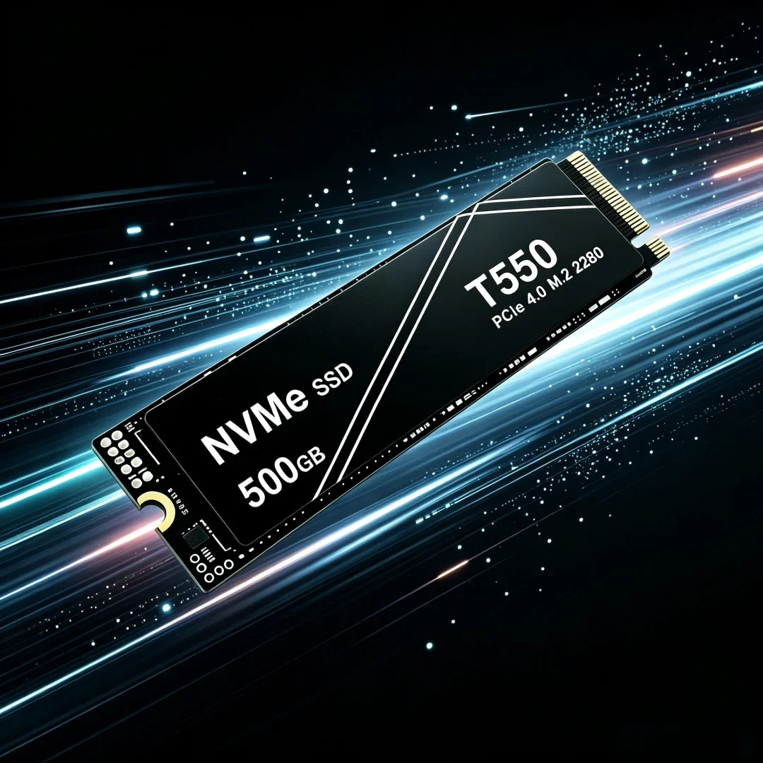 T550 M.2 2280 PCIe Gen4 NVMe SSD,500GB/1TB/2TB/4TB,Up to 7300MB/s High‑Speed Gaming Storage for Laptop Desktop PC Upgrade