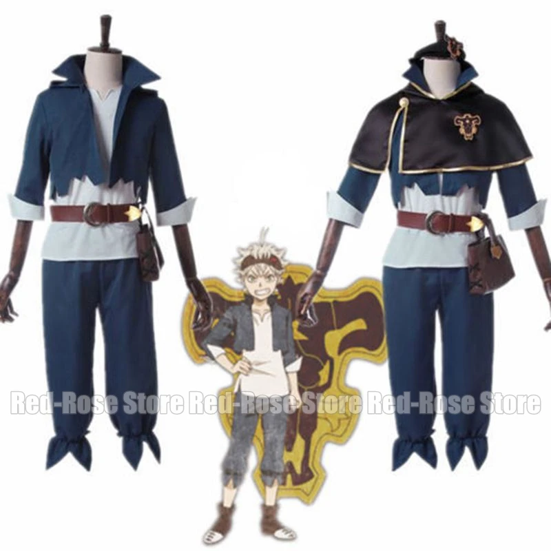 

Asta Outfit Uniform Cosplay Costumes Cloak Full Set With Bag