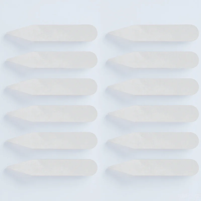 300 Uds. Soporte transparente para cuello de camisa resistente al calor, refuerzo de plástico duradero para uso Formal e informal