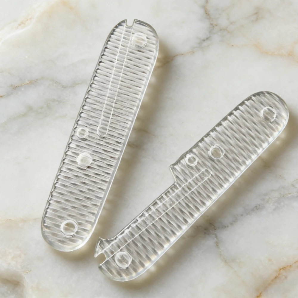 1 Pair Colorful Acrylic Handle Scales for 91mm Swiss Army Knives, Anti-Slip DIY Grip Upgrade Parts