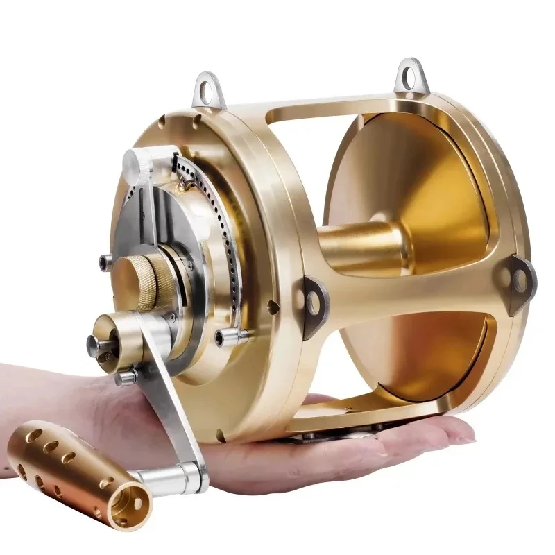 130W Trolling 2 Speed Deep Sea Boat Big Game Reels Metal Heavy Duty Saltwater Fishing Reel