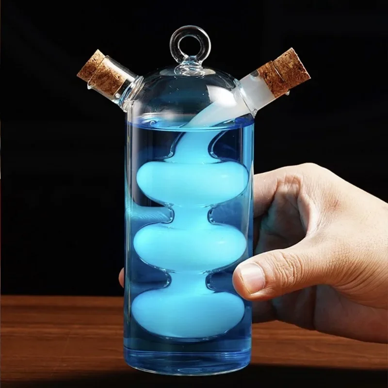 Creative Oil Bottle Dual-use Glass Oil Pot Wine Pot 2-in-1 Bar Household Goods