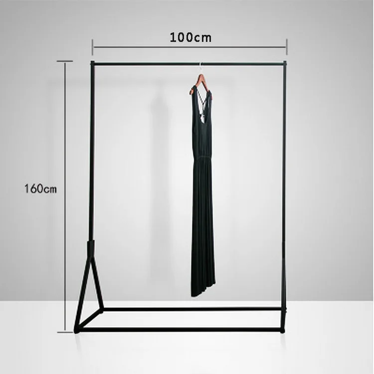 Clothing store display rack Floor-to-ceiling women's clothing hanger Wrought iron clothing shelf Zhongdao rack Coat rack