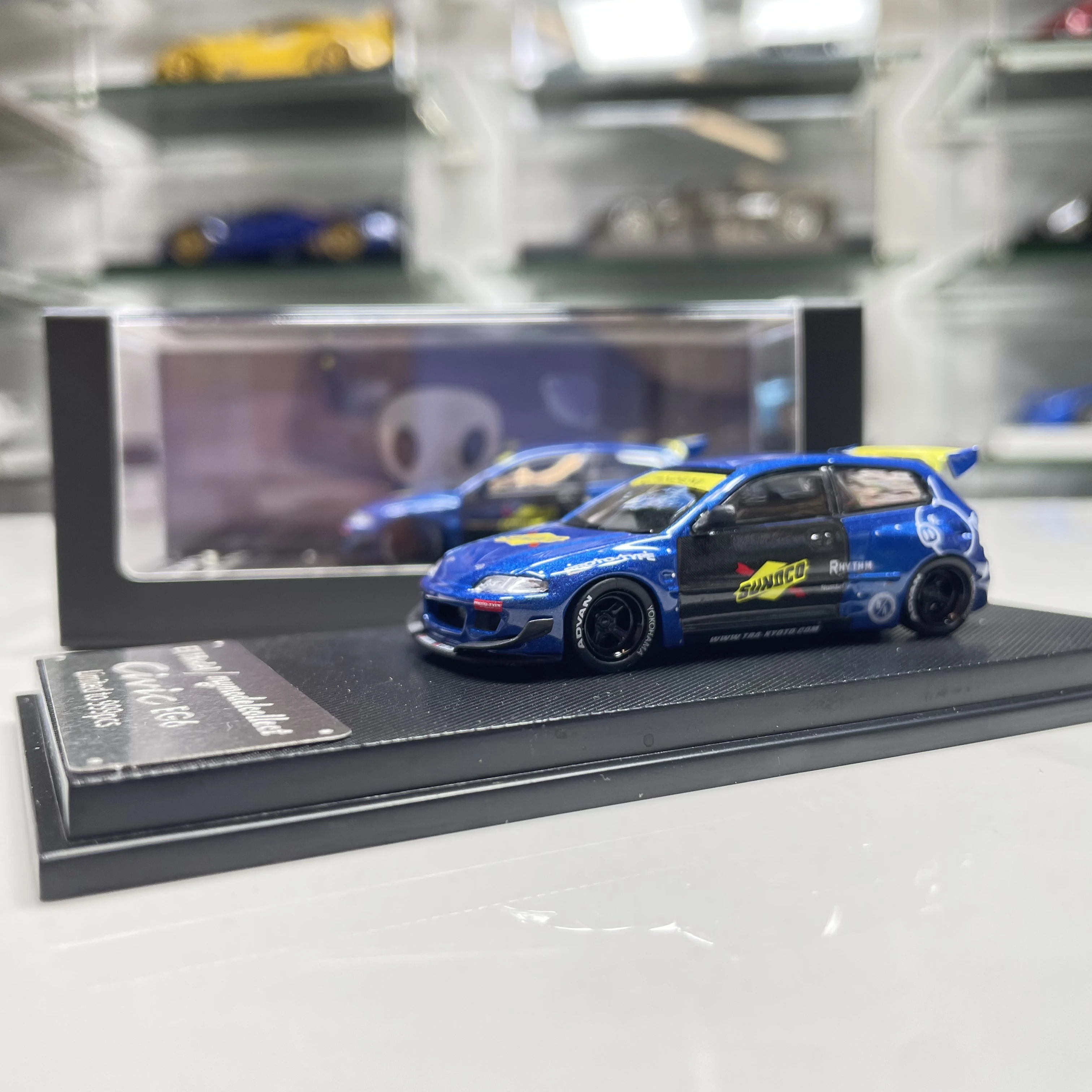 MC 1/64 Civic EG6 Mk5 Pandem legering automodel met brede body