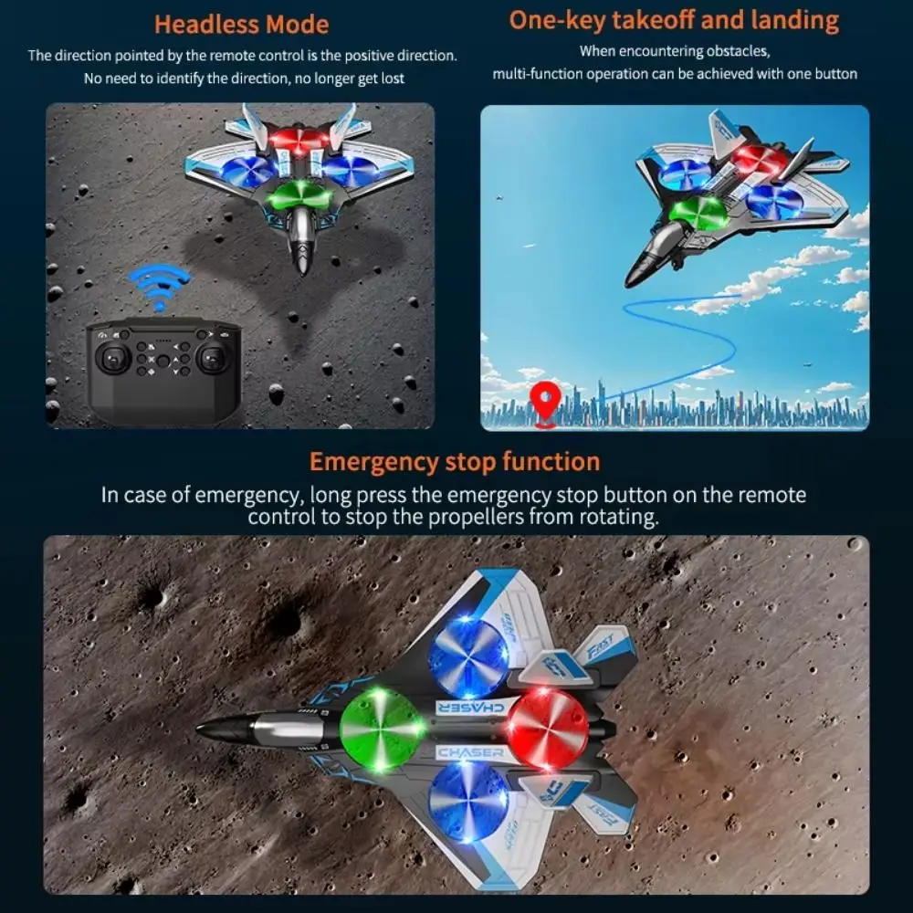 

Пенопласт EPP с дистанционным управлением, пенопластовый истребитель, перезаряжаемый 2,4G, трюк, четыре двигателя, вертолет с датчиком силы тяжести, портативный радиоуправляемый реактивный самолет для хобби