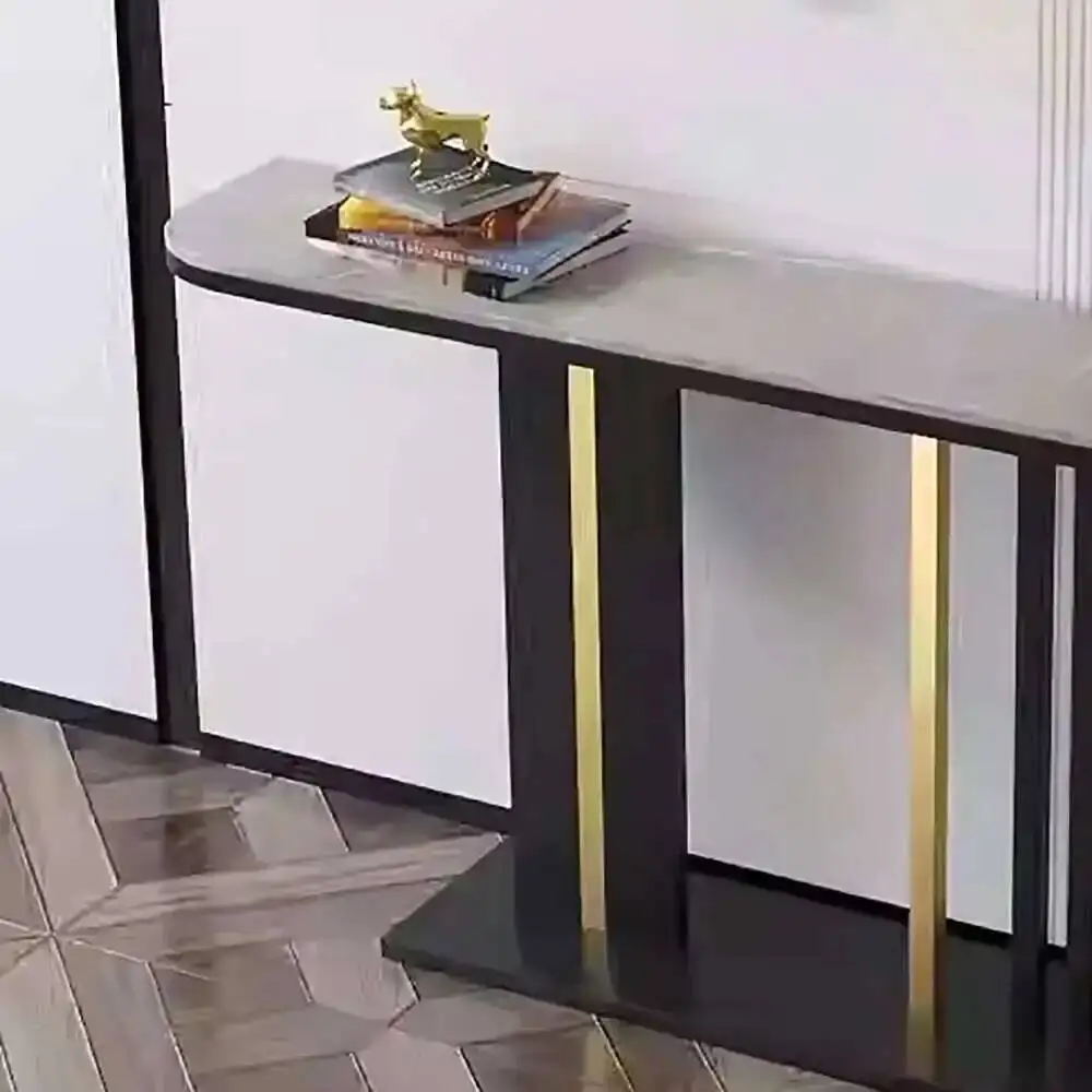 تصميم فريد من نوعه طاولة المدخل الجمال العصرية الشمال المحمولة طاولة الزاوية الحد الأدنى حساسية الجدول وحدة التحكم أثاث طاولة المدخل #1