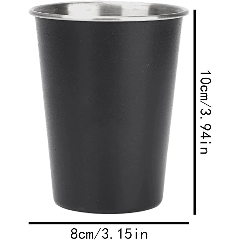 304 Stainless Steel Camping Mug Portable Lightweight Outdoor Cup for Beer Water Beverage Travel Drinkware Compact Hiking Cup