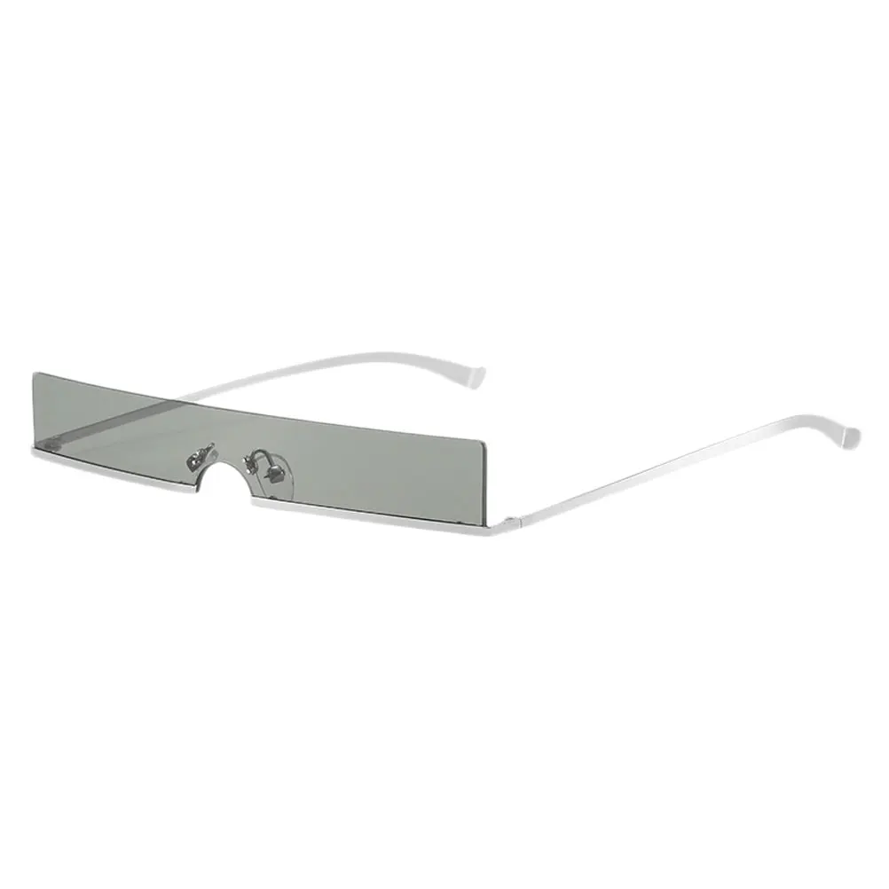 

Sunglasses Square Rimless Metal Frame UV400 Lightweight Outdoor Beach Women Men Soft Nose Pads Sturdy Structure Classic Design