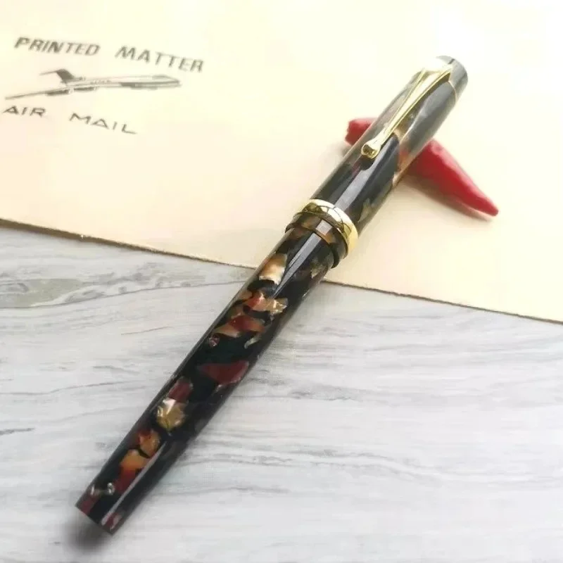 nuova-penna-stilografica-huxiaoshan-2025-in-resina-importata-con-pennino-in-iridio-dorato-f-05-mm-colore-verde-per-studenti-ufficio-scuola-regalo