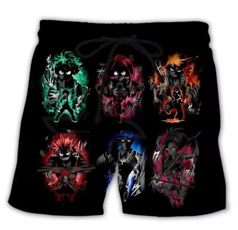 

New Men/Women Anime My Hero Academia 3D Printed Casual Shorts Fashion Streetwear Men Loose Sporting Shorts DX035