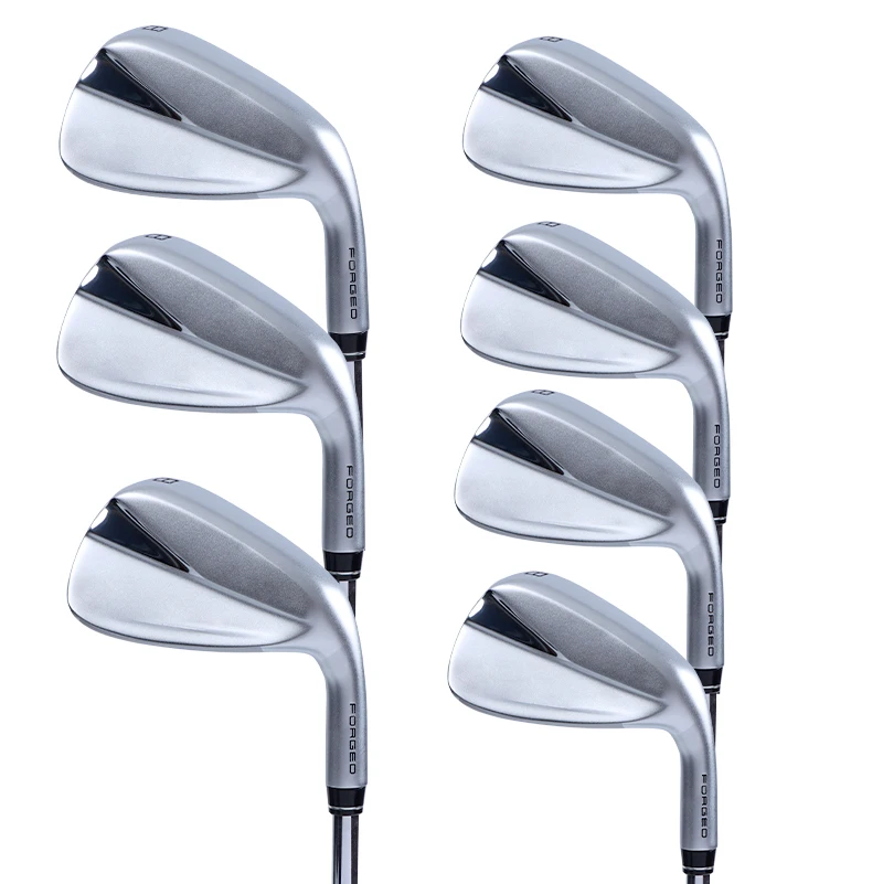 Forged Blade Golf Clubs Iron Set With Forged Design For Enhance Performance Silver Black Golf Iron Set