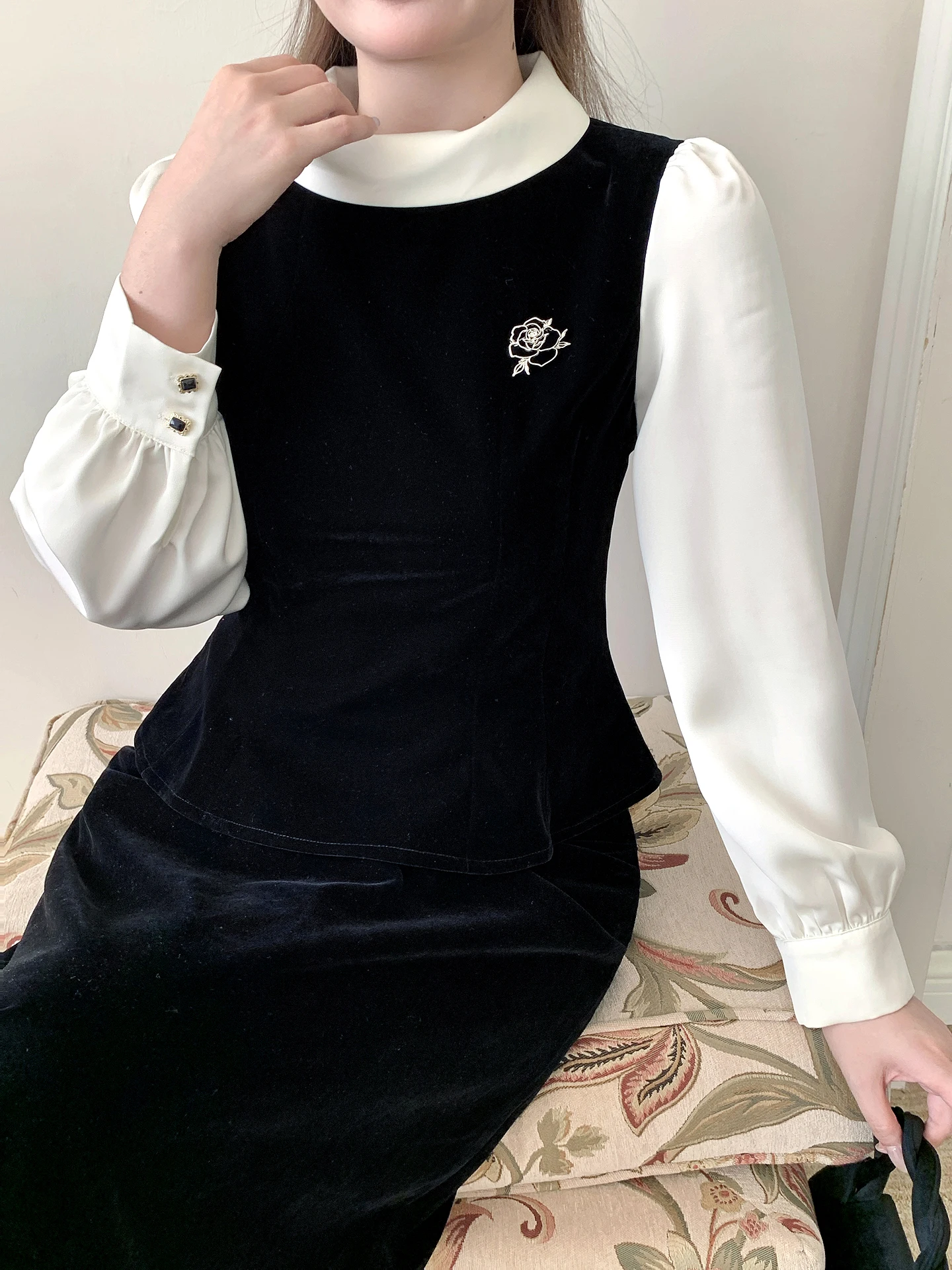 

Черное бархатное платье Hebe Sle Long Dr Slim Fit больших размеров для женщин: модное, элегантное, для повседневной носки, танцев, вечеринок, свадеб