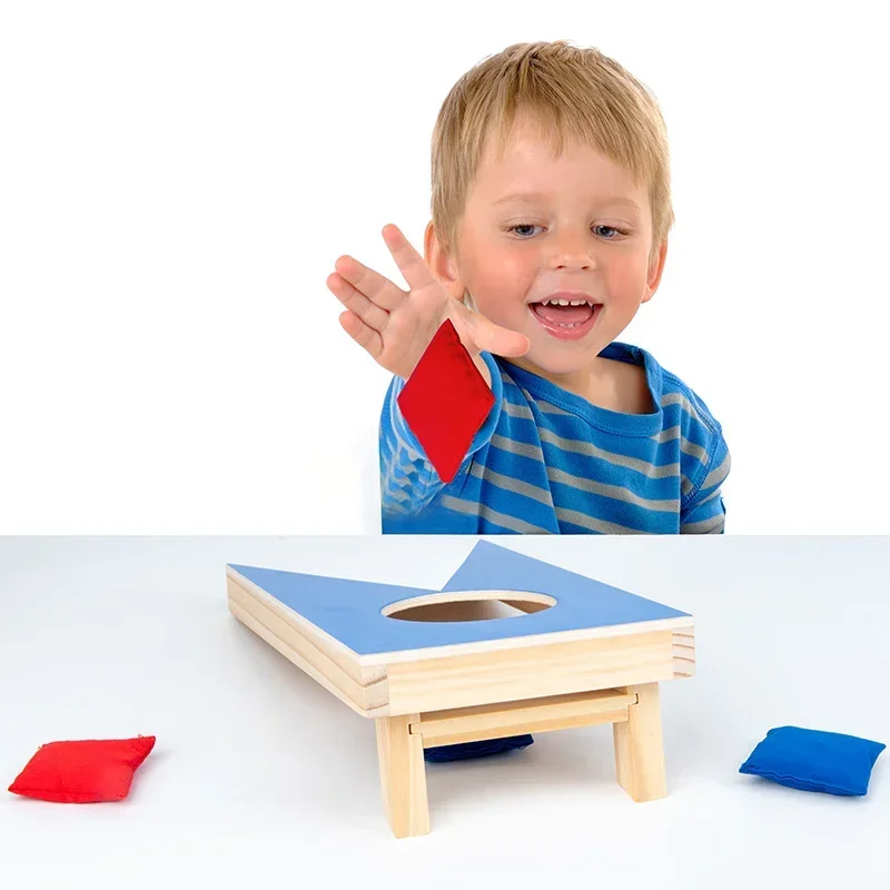 

Children Puzzle Throwing Board Wooden Toy Throwing Sandbag Game Sensory Integration Training Parent-child Interactive Toy