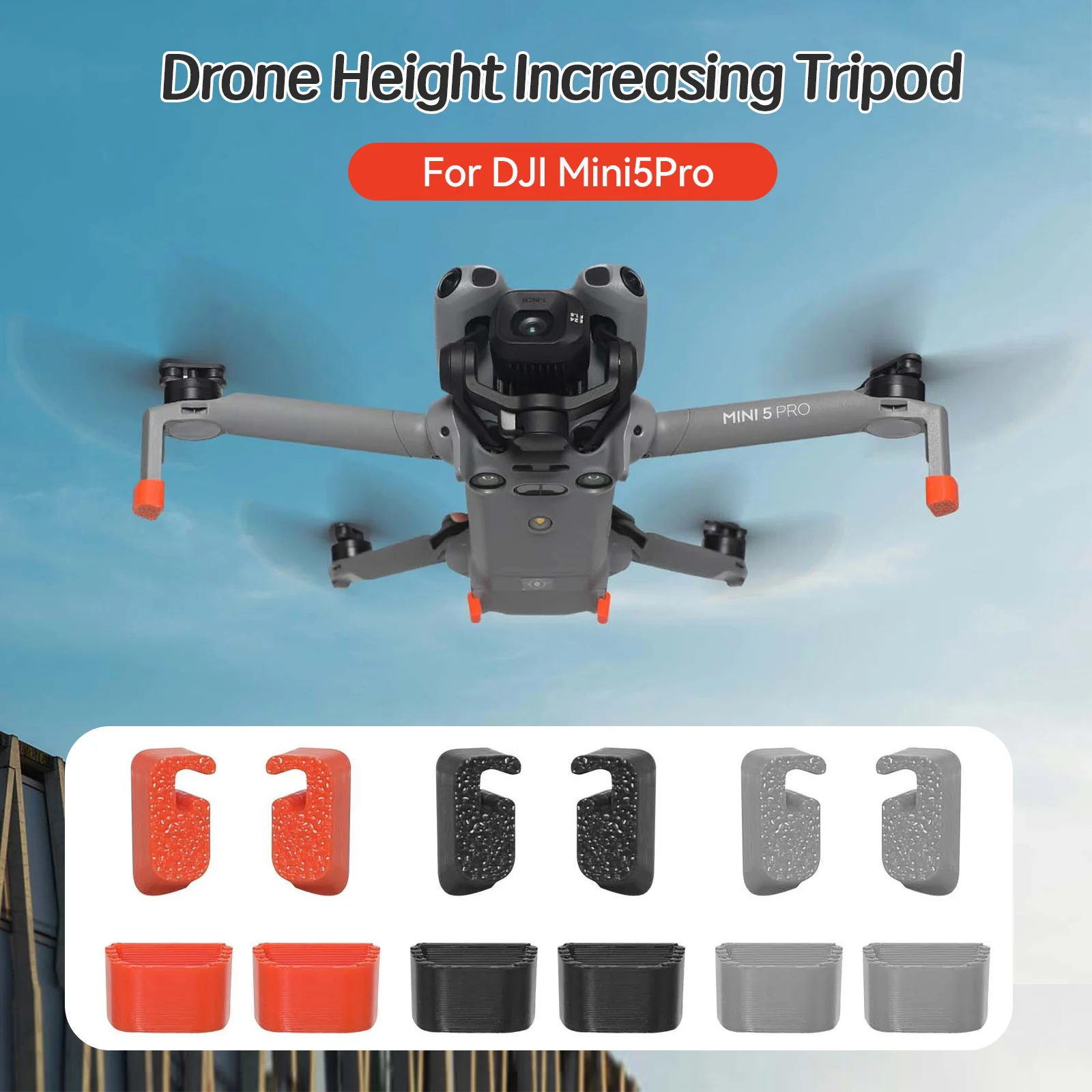 Landegestellhalterung, höhenvergrößernde Beine für DJI Mini 5 Pro, Gimbal-Schutz, festes Stützbein, verschleißfestes Zubehör