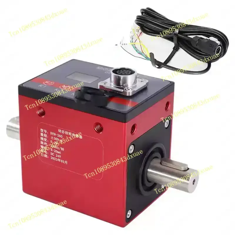 High Precision Dynamic Torque Sensor, Rotary Torque & Speed Transducer for Motor Power and RPM Measurement, Torque Tester Meter