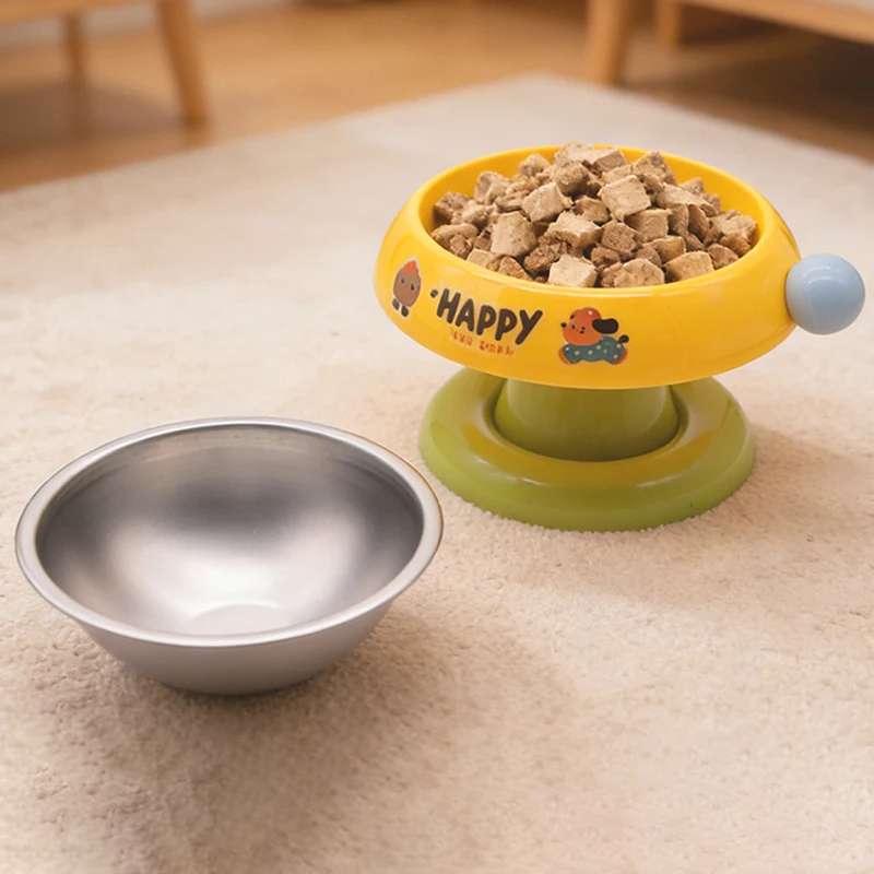 

Миска для кошек K Pet на высокой подставке, съемная, для защиты от опрокидывания, нескользящая, для кормления и поения, аксессуары для кошек