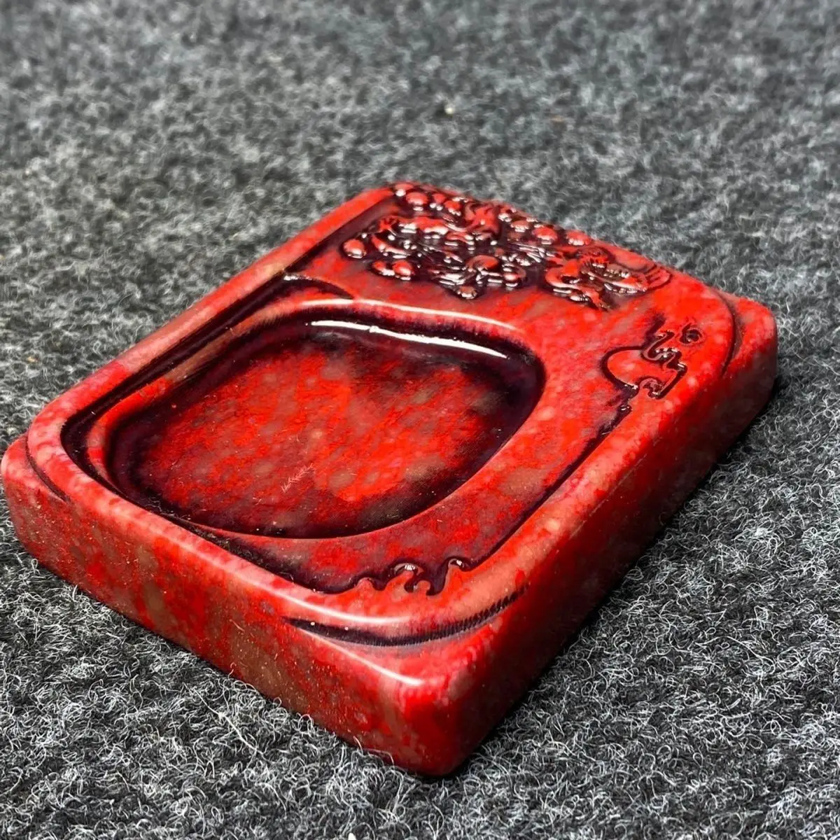 Antique collection bloodstone inkstone