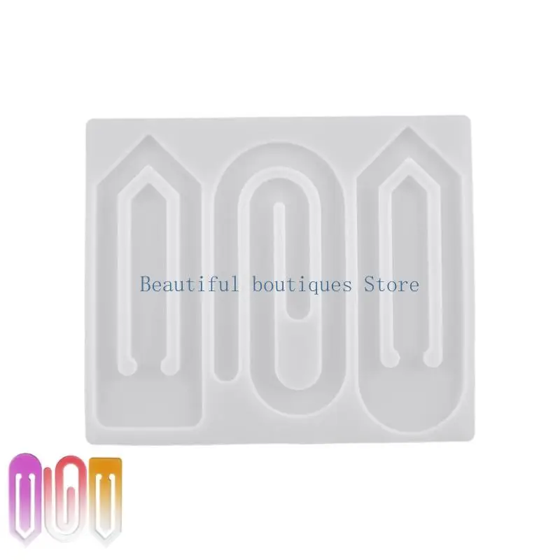 U4LF DIY Resin Page Clip Mold for Making Decorative Reading Markers for Holding Pages in Books, Notebooks, or Folders