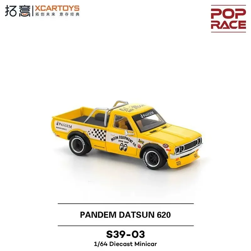البوب سباق PR640250 1:64 القمر عيون بانديم داتسون 620 سبيكة سيارة نموذج دييكاست جمع هدية #2