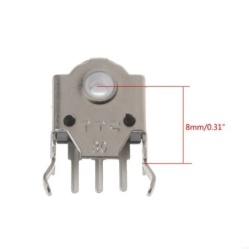 del mouse TTC 4x7E bianco da 8 mm altamente preciso per sostituzione dei problemi dei problemi con ruote a rulli