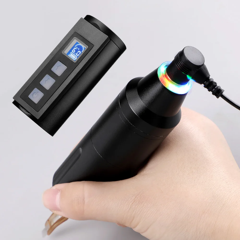Stigma Soldier Wireless Tattoo Machine Pen 1950 Mah Digital LED Display Battery with Portable Power Pack for Tattoo Design