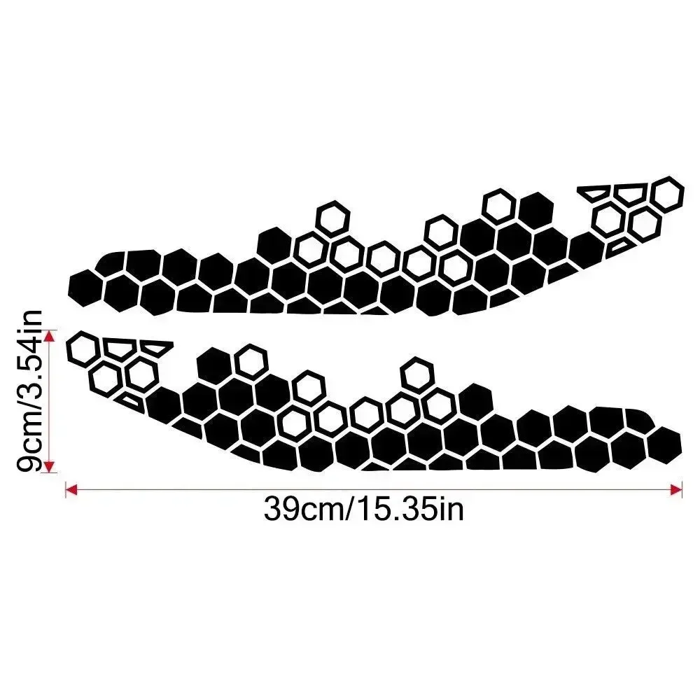 Autocollants de moto en accent d'abeille combinés, décalcomanies de carénage avant de moto, décoration imperméable précieuse de carburant de vélo de montagne, bricolage, 1 paire