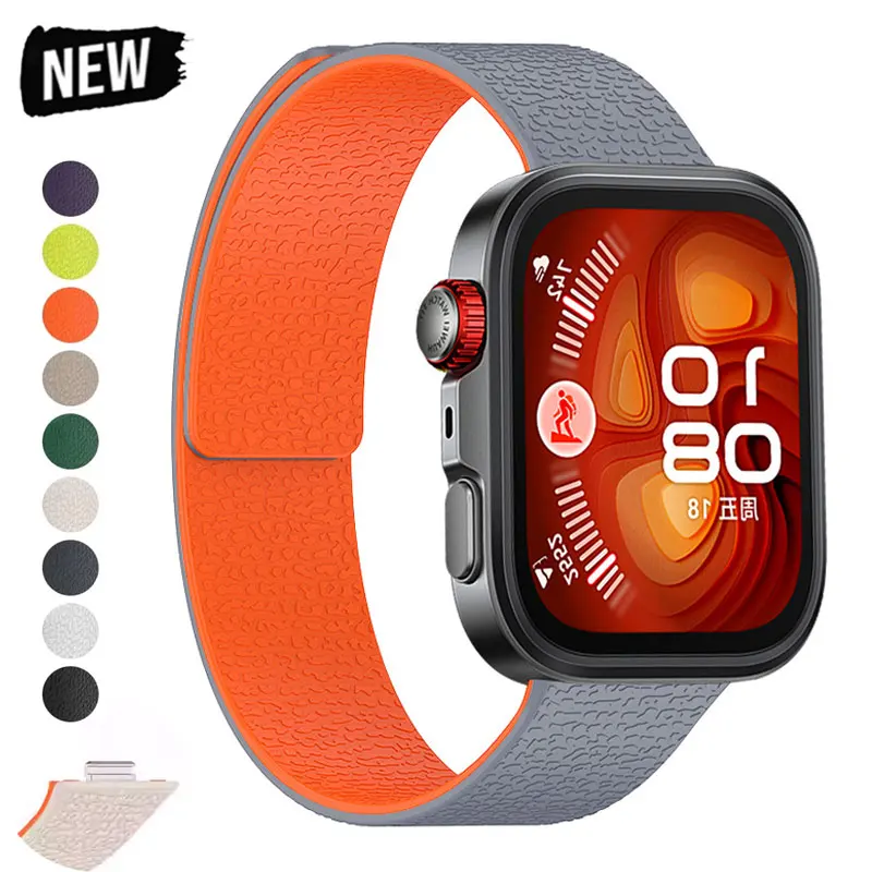 Pulsera magnética para Huawei Watch Fit4 Fit4pro, correa de silicona para reloj Huawei Fit3 Fit4, accesorios para reloj inteligente