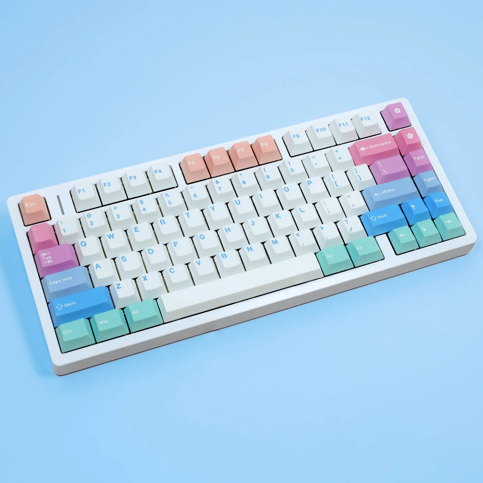 Korean Spanish French Japanese German Russian Keycaps 7U Space ISO ANSI Enter Cherry Profile PBT Keycap For Mechanical Keyboard