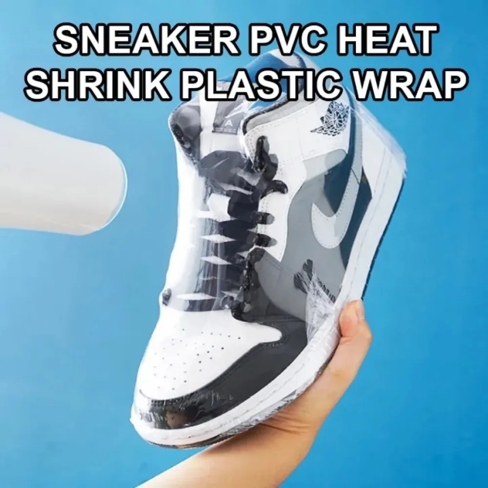 10pcs PVC Heat Shrink Film Bags Waterproof Odorless Clear Dustproof Anti-oxidation Sacks for Sneaker Books Large Shoes Protector