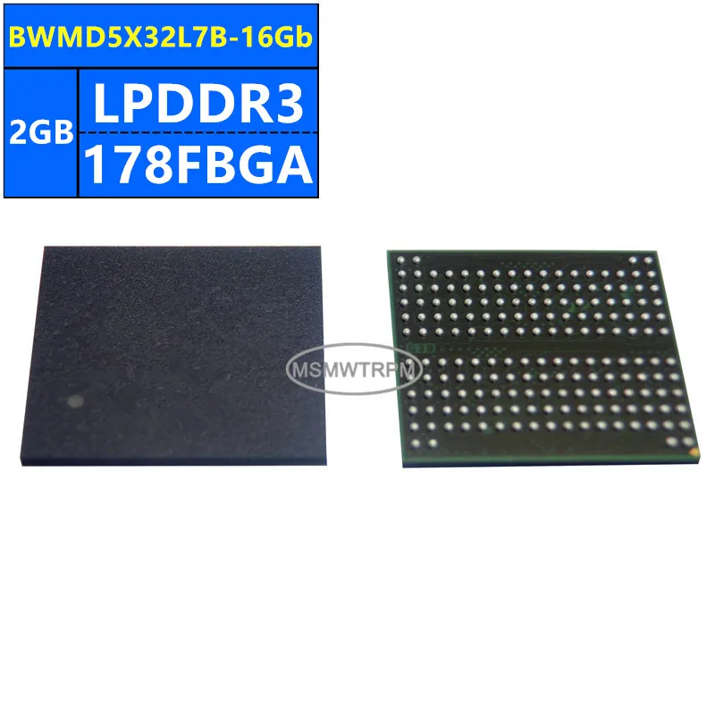 GDT82A32PF0-T3H BWMD5X32L7B-16Gb BW52L512M32D2PF KFO5555ES3-ZIB1 LPDDR3 2GB 178FBGA 16Gb 메모리 칩 IC 집적 회로 브라