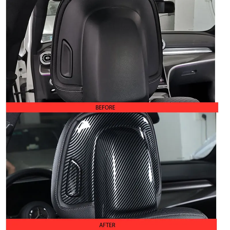 For Mercedes Benz C GLC lass W206 X254 C260 GLC300 2022+ Car Accessories Seat Headrest Button Adjusting Switch Cover Trim Panel