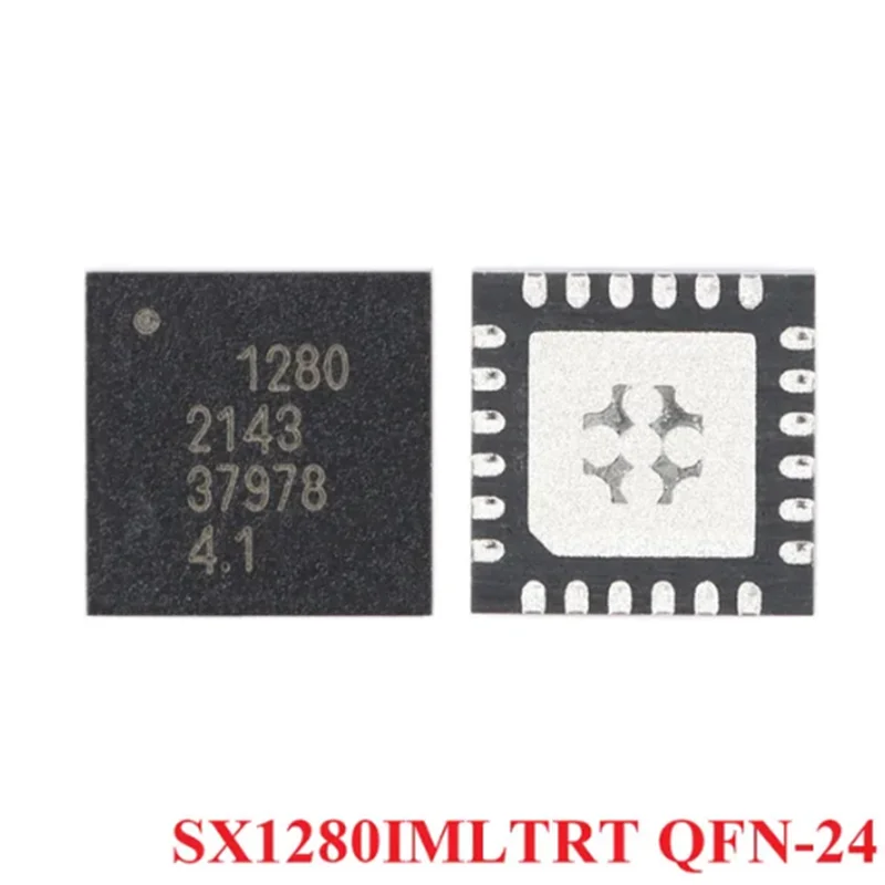 

1-10PCS 100% new SX1280 SX1280IMLTRT QFN-24 Long Range Low Power Wireless LoRa Transceiver Sub-GHz RF Transceiver IC Chip