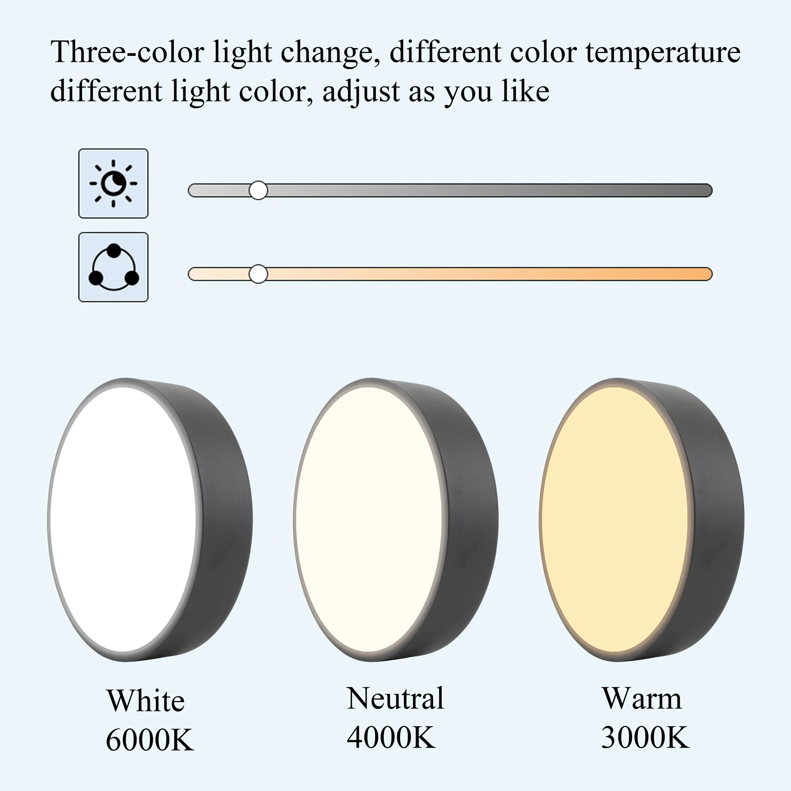 LED Ceiling Light 96W Modern Round Macaron Ceiling Lamp Indoor Bedroom Living Room Lighting Fixture Surface Mount