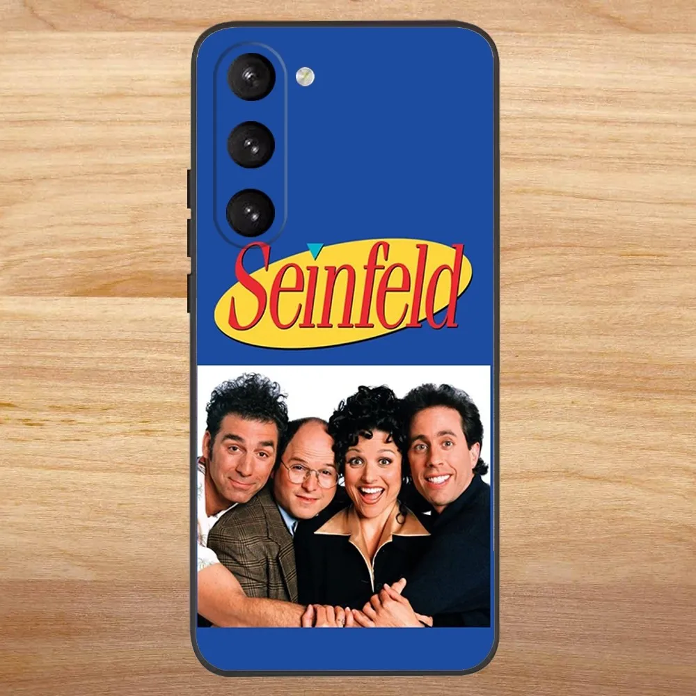 Comedy Seinfeld Phone Case For Samsung S23,23,22,30,21,10,9,Note20 Ultra,Lite,Ultra,5G,Plus,FE,Black Soft Case